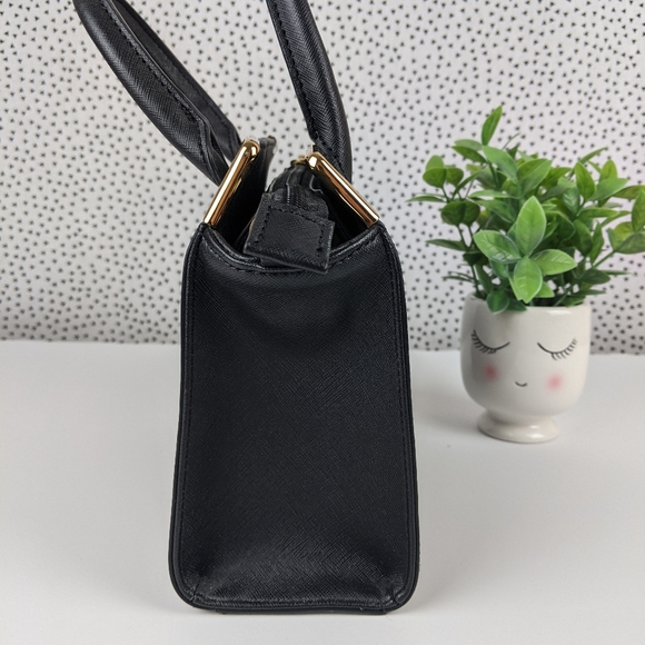 Calvin Klein Saffiano Black Square Tote w/ Detachable Shoulder Strap - Picture 7 of 16